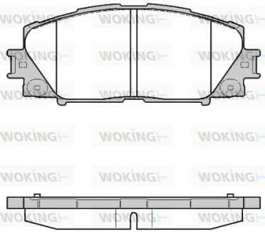 Колодки тормозные дисковые передние Lexus Ct (zwa10_) 1.8 10-,Toyota Prius 1.8 0 WOKING P1324310