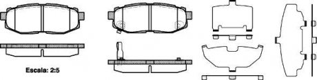 Колодки тормозные дисковые Subaru Forester 13> / Legasy, Outback 09> / Tribeca WOKING P1328301