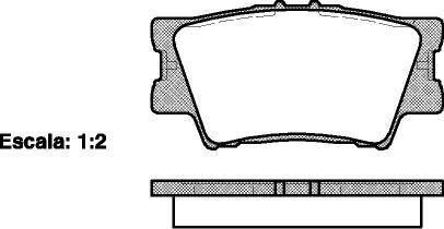 Колодки тормозные дисковые задние Lexus Es (acv40_, gsv40_) 3.5 06-12,Lexus Es (WOKING P1331300 (фото 1)