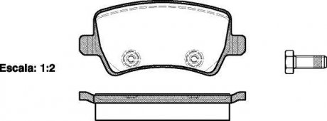 Колодки тормозные дисковые задние Ford Galaxy 1.6 06-15,Ford Galaxy 1.8 06-15 (P WOKING P1336300