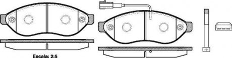 Колодки тормозные дисковые передние Citroen Jumper 2.2 06-,Citroen Jumper 3.0 06 WOKING P1337301 (фото 1)