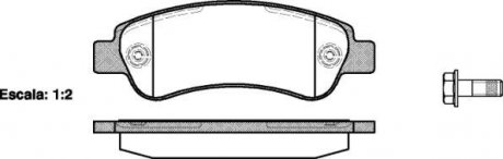 Колодки тормозные дисковые задние Citroen Jumper 2.2 06-,Citroen Jumper 3.0 06- WOKING P13383.00 (фото 1)
