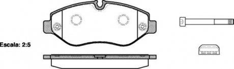 Колодки тормозные дисковые передние Mercedes-benz M-class (w166) 3.0 11-,Mercede WOKING P1345300 (фото 1)