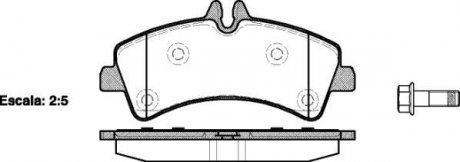 Колодки тормозные дисковые MB Sprinter II III / VW Crafter I II / задн Bosch ver WOKING P1347300 (фото 1)