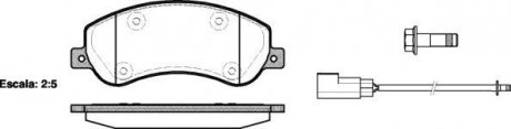 Колодки тормозные дисковые передние Ford Tourneo connect 1.8 02-13,Ford Transit WOKING P1350302 (фото 1)