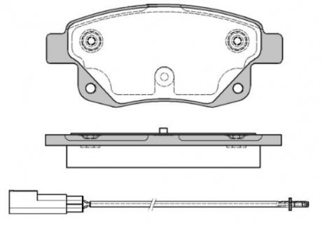 Колодки тормозные дисковые задние Ford Tourneo connect 1.8 02-13,Ford Transit 2. WOKING P1352301 (фото 1)
