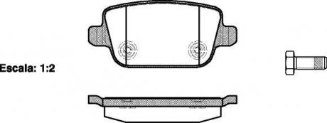 Колодки тормозные дисковые задние Ford Focus ii 2.5 04-12,Ford Galaxy 1.6 06-15 WOKING P1356300 (фото 1)