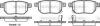 Колодки тормозные дисковые задние Great wall Florid 1.3 08-,Great wall Florid 1.5 08- WOKING P13863.02 (фото 1)