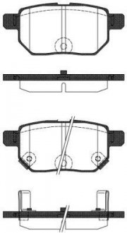 Колодки тормозные дисковые задние Lexus Ct (zwa10_) 1.8 10-,Toyota Auris 1.8 06- WOKING P1386322 (фото 1)