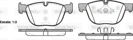 Колодки тормозные дисковые передние Bmw X5 2.0 13-,Bmw X5 3.0 06-13,Bmw X5 3.0 13-  WOKING P13973.00