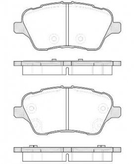 Колодки тормозные дисковые передние Ford B-max 1.0 12-,Ford B-max 1.4 12-,Ford B-max 1.5 12- WOKING P14143.00 (фото 1)
