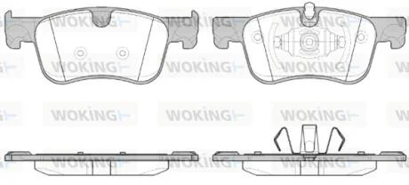 Колодки тормозные диск. перед. (пр-во Remsa) PSA C4 Picasso Grand Picasso 13>  WOKING P14803.00