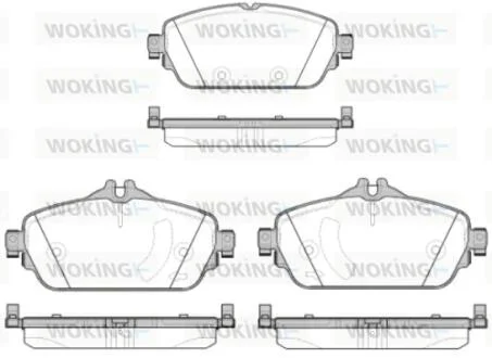 Колодки гальмівні диск. перед. (вир-во Remsa) Mercedes-benz C-class (w205) 1.6 13- (P14923.08) WOKING P1492308