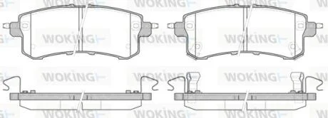 Колодки гальмівні диск. задн. (вир-во Remsa) Infiniti Qx56 5.6 10-,Nissan Patrol vi 5.6 10-  WOKING P15473.02