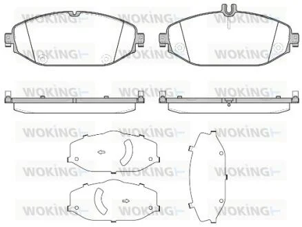 Колодки тормозные диск. перед. (пр-во Remsa) MB C205 E213 (P17183.00) WOKING P1718300