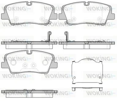 Колодки гальмівні диск. задн. (вир-во Remsa) Hyundai H350 2.5d (15-) WOKING P17873.00