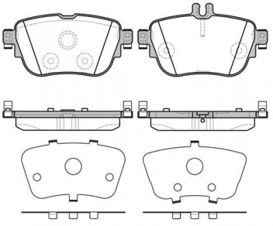 Колодки тормозные дисковые задние Mercedes-benz E-class (w213) 2.0 16- (P17993.0 WOKING P1799300