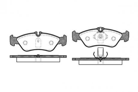 Колодки тормозные дисковые MB Sprinter I 96>06 / VW LT 28-46 II 96>06 / задн (P4 WOKING P480300