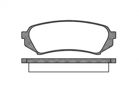 Колодки тормозные дисковые задние Lexus Rx (mhu3_, gsu3_, mcu3_) 3.0 03-08 WOKING P6063.00