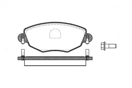 Колодки тормозные дисковые Ford Mondeo III / перед (P6763.00) WOKING P676300 (фото 1)