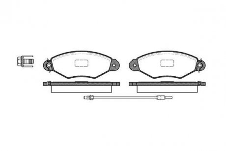 Колодки тормозные дисковые передние Nissan Kubistar 1.2 03-,Nissan Kubistar 1.2 03-09 WOKING P7433.01