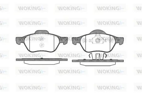 Колодки тормозные дисковые Renault Megane II Scenic II Laguna II III / перед (P8 WOKING P862300