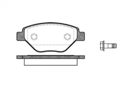 Колодки тормозные дисковые передние Renault Megane ii 1.4 02-11,Renault Megane ii 1.4 03- WOKING P8773.00 (фото 1)