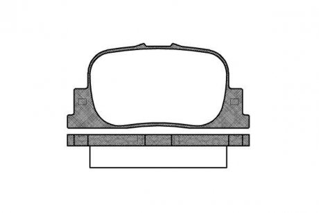 Колодки тормозные дисковые задние Geely Vision 1.5 05-,Lifan Solano 1.5 08- WOKING P9013.00 (фото 1)