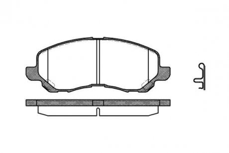 Колодки тормозные дисковые передние Citroen C4 aircross 2.0 10-,Dodge Caliber 2. WOKING P904312 (фото 1)