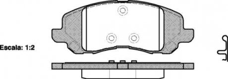 Колодки тормозные дисковые Mitsubishi ASX 10> / Dodge Caliber Avenger / перед (P WOKING P904320
