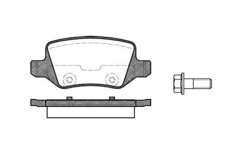 Колодки тормозные дисковые задние Mercedes-benz A-class (w169) 1.5 04-12,Mercedes-benz A-class (w169) 1.7 04-12 WOKING P9183.00