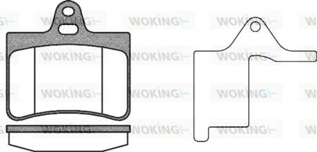 Колодки тормозные диск. задн. (пр-во Remsa) PSA C5 I 00> II 05> (P9303.20) WOKING P930320