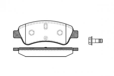Колодки тормозные дисковые передние Citroen C2 1.4 03-,Citroen C2 1.6 03-,Citroe WOKING P940310 (фото 1)