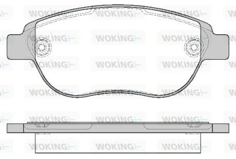 Колодки тормозные дисковые PSA Berlingo Partner I / C4 I 206 207 307 / Doblo I / WOKING P941300