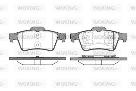 Колодки тормозные диск. задн. (пр-во Remsa) Mazda 3 I II / Focus II C-max Connect / Vectra C / Laguna II / C5 III / Primera P12 WOKING P9423.00