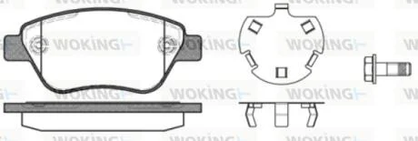 Колодки тормозные диск. перед. (пр-во Remsa) Opel Corsa D / Fiat Doblo 01>10 (P9583.30) WOKING P958330