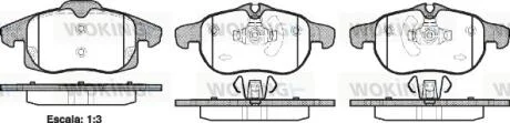 Колодки тормозные дисковые Opel Vectra C / перед ATE ver. (P9883.40) WOKING P988340
