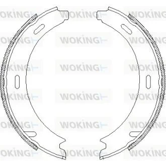 Колодки тормозные барабанные задние Mercedes-benz A-class (w169) 1.5 04-12,Mercedes-benz A-class (w169) 1.7 04-12  WOKING Z4093.01