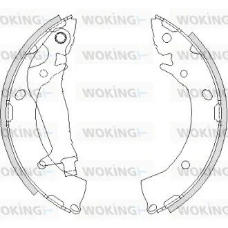 Колодки тормозные барабанные Hyundai Getz 1,1-1,6i 1,5d / задн (Z4203.00) WOKING Z420300