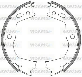 Колодки стоянкового гальма (вир-во Remsa) Hyundai Santa fe III Sorento II (Z4666.00) WOKING Z466600