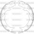 Колодки тормозные барабанные задние Honda Accord vii 2.0 03-12,Honda Accord vii 2.2 03-12 WOKING Z4737.00 (фото 1)