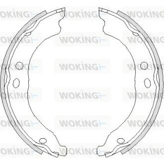Колодки стоянкового гальма (вир-во Remsa) PSA Boxer Jumper, Fiat Ducato 06> (Z4750.00) WOKING Z475000