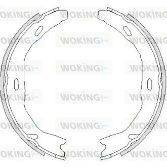 Колодки тормозные барабанные MB C204 / ручн. торм. (Z4751.00) WOKING Z475100