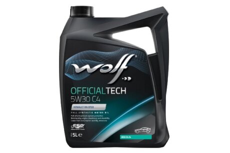 Моторна олива OfficialTech C4 5W-30, 5л WOLF 8308512