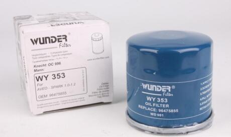 Фільтр масляний WUNDER FILTER WY 353