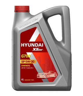 Масло ДВС 5W-30 HYUNDAI бенз, Gasoline G700 SP/GF-6, 4л, синт XTeer 1041135