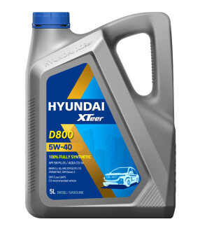 Масло ДВС 5W-40 HYUNDAI диз DPF, D800 SN Plus, ACEA C3-16, 5л, синт. Xteer 1051223