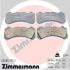 Колодки гальмівні дискові комплект ZIMMERMANN 22585.175.1 (фото 1)
