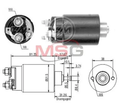 Реле втягуюче стартера ZM ZM1761