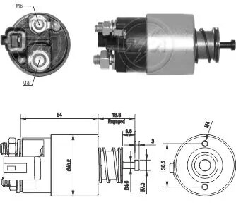 Реле втягуюче стартера ZM ZM2391